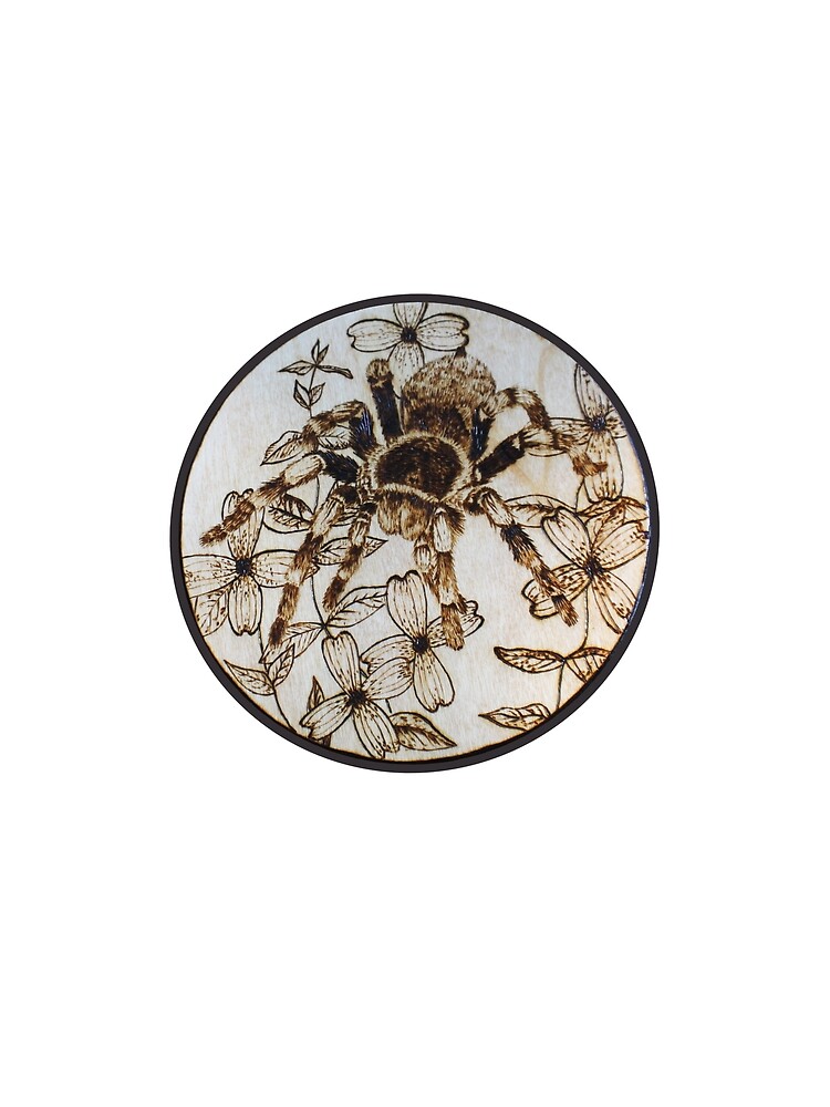Thumbnail 5 of 5, Graphic T-Shirt, Tarantula Woodburning Original Artwork! designed and sold by toadcrafts.