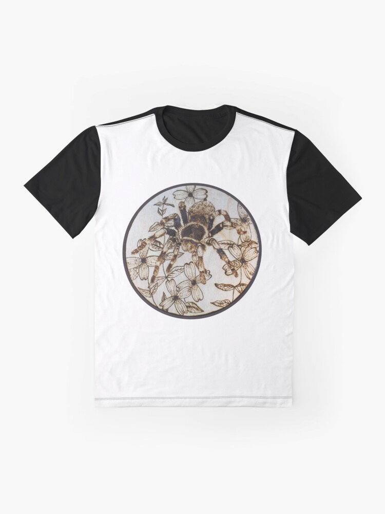 Thumbnail 4 of 5, Graphic T-Shirt, Tarantula Woodburning Original Artwork! designed and sold by toadcrafts.
