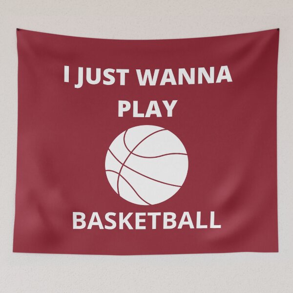 Item preview, I Just Wanna Play Basketball designed and sold by Gmaish.