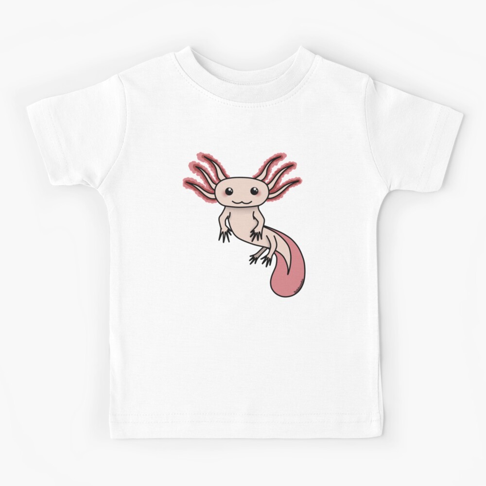 Chibi Axolotl Kids T Shirt By Rainbowcho Redbubble
