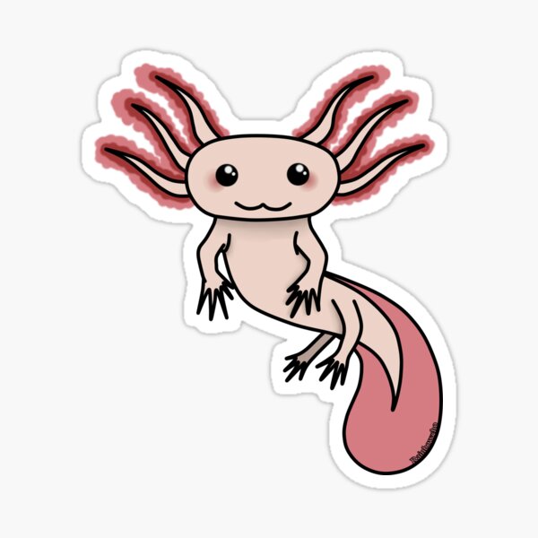 Chibi Axolotl Sticker