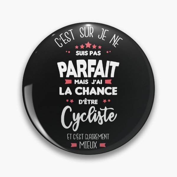 Item preview, I'm not perfect but a cyclist designed and sold by lepetitcalamar.