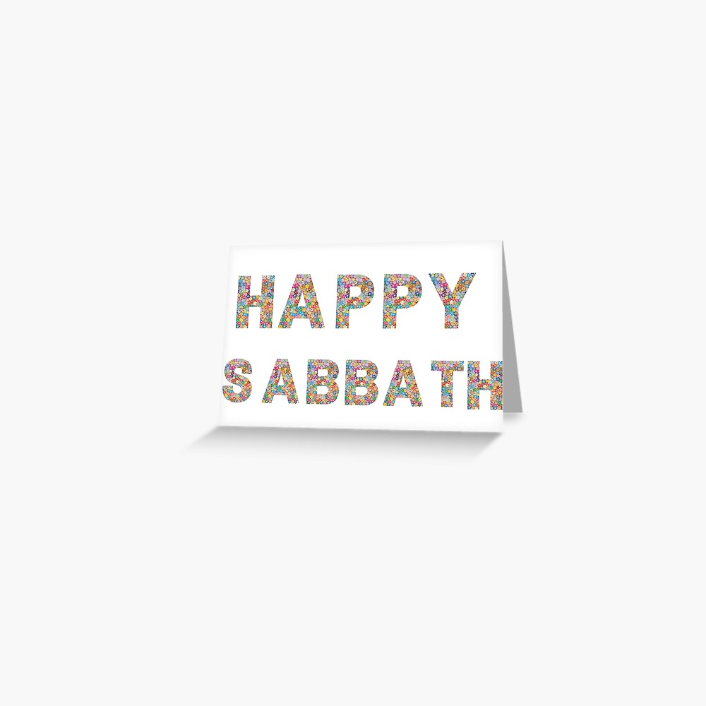 Happy Sabbath 1 Greeting Card By Johnsit Redbubble
