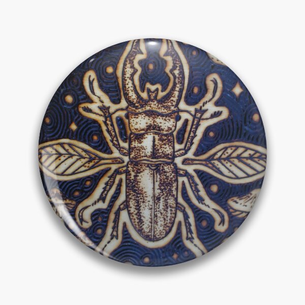 Item preview, Stag Beetle Magical Wood-burned Original Art! designed and sold by toadcrafts.