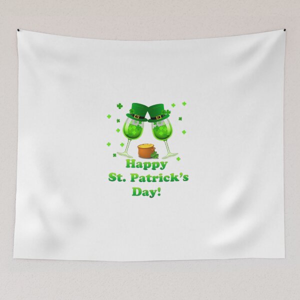 Item preview, Happy St Patrick's Day Wine Drinking designed and sold by DoreskyDavid.
