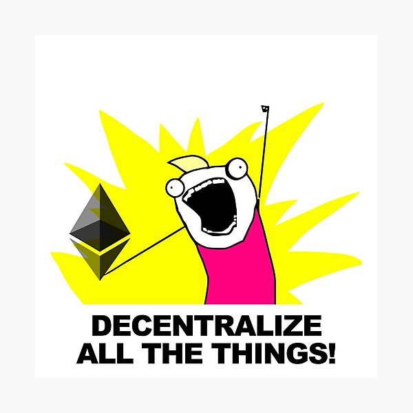 Artikel-Vorschau von Alles dezentralisieren - Ethereum-Fan, designt und verkauft von FutureThinkers.