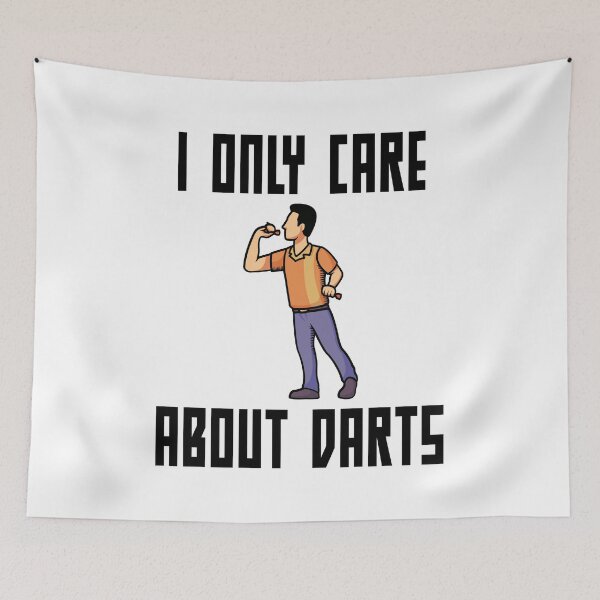 Item preview, I Only Care About Darts designed and sold by saulmedia.