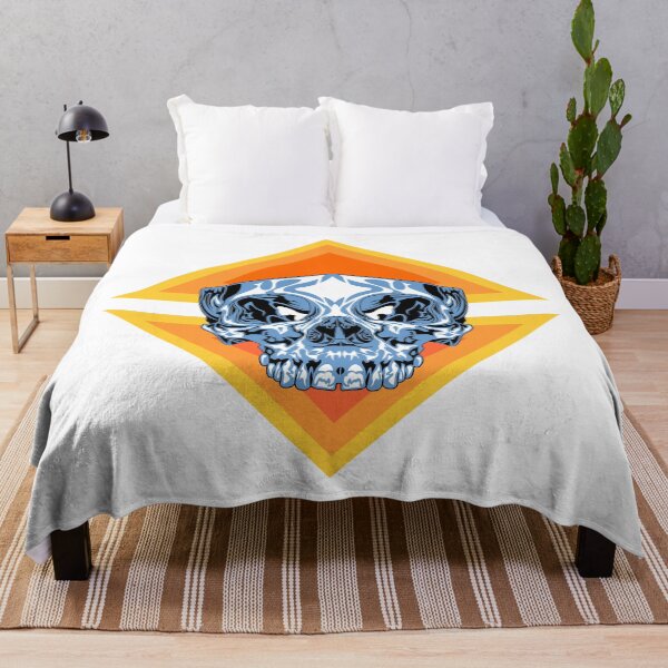 Item preview, Colourful, symmetrical Skull design designed and sold by lowroller.