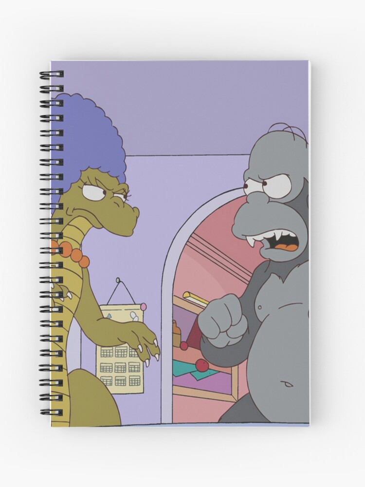 Los Simpson Godzilla Kong Cuaderno