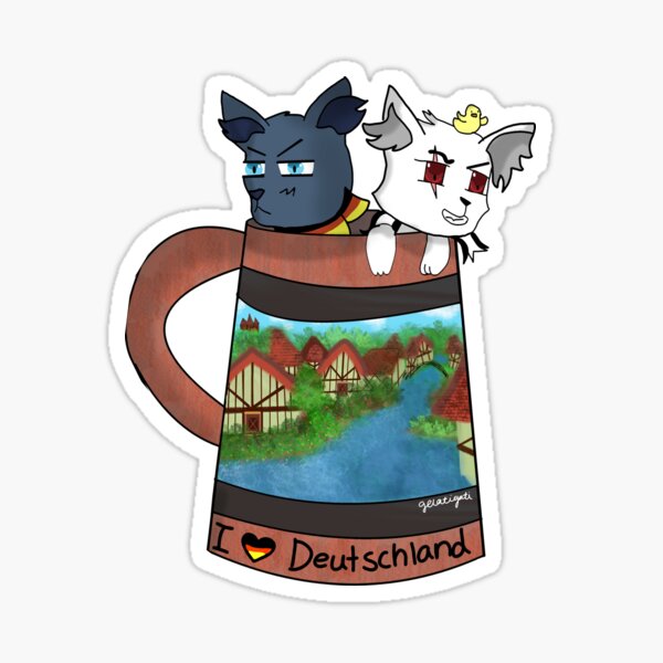 Neko Germany and Prussia Sticker