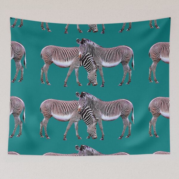 Item preview, un par de cebras de Grevy besándose designed and sold by Trish Hart.