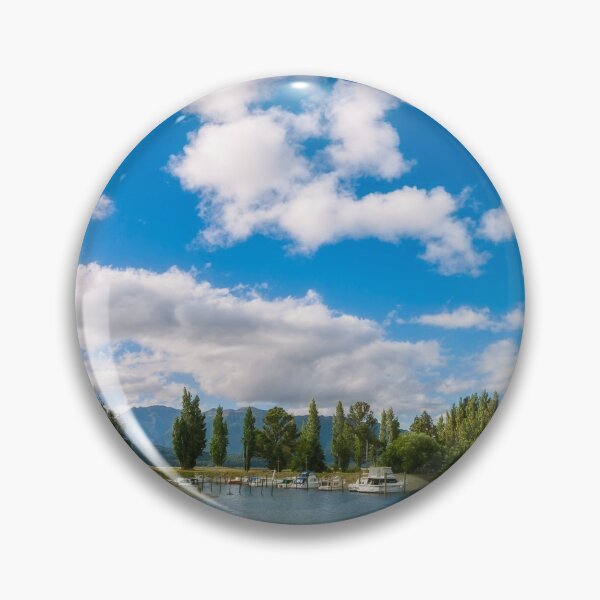 Item preview, Te Anau Boating Club Marina Panorama on the shore of Lake Te Anau, New Zealand designed and sold by Danielasphotos.