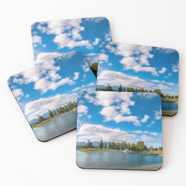 Item preview, Te Anau Boating Club Marina Panorama on the shore of Lake Te Anau, New Zealand designed and sold by Danielasphotos.
