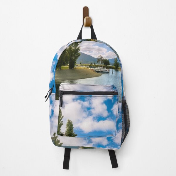 Item preview, Te Anau Boating Club Marina Panorama on the shore of Lake Te Anau, New Zealand designed and sold by Danielasphotos.