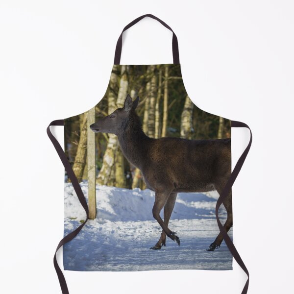 Item preview, Red Deer Walking Through The Snow designed and sold by rawshutterbug.