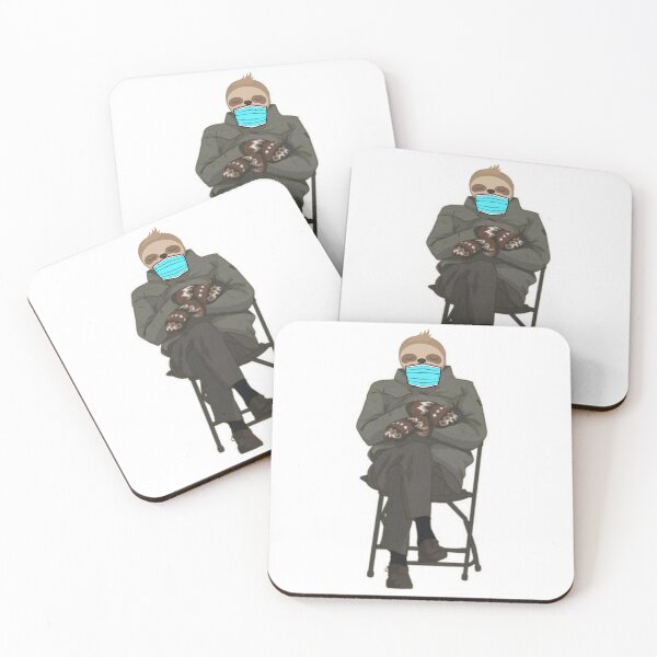 Item preview, Sloth Bernie inauguration mittens designed and sold by PrettyPerfectly.