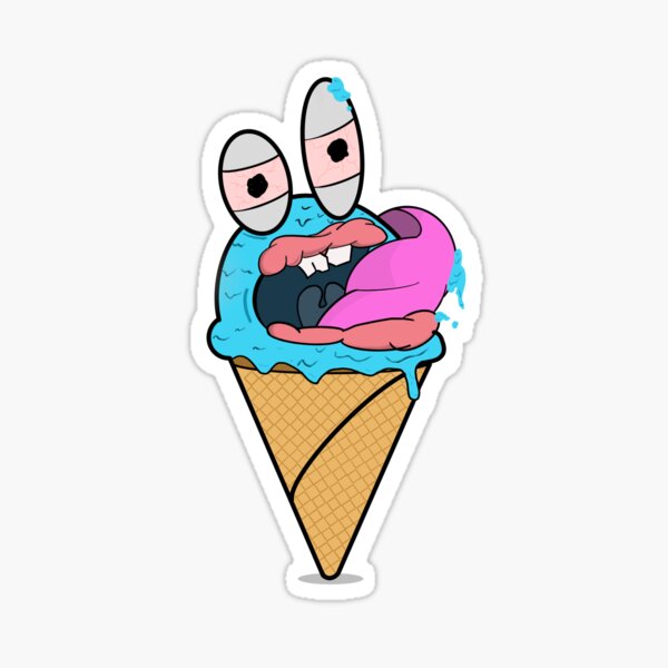 self-licking-ice-cream-cone-sticker-for-sale-by-zee-io-redbubble