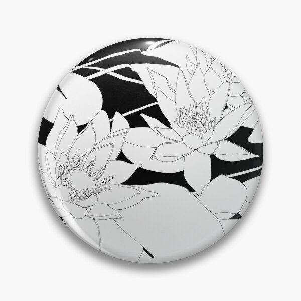 Item preview, Original drawing of water lilies designed and sold by Sandrinebgt.