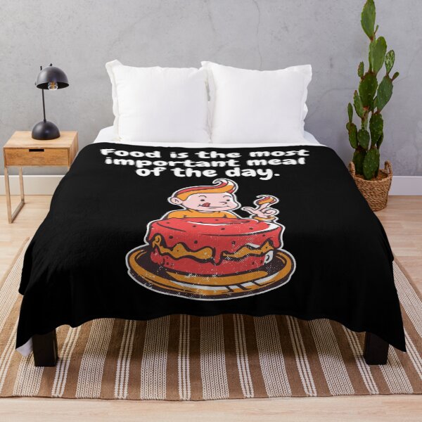 Item preview, Funny Cake Boy Humorous Quote Food Is The Most Important Meal Of The Day designed and sold by 123428094.