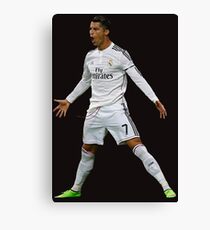CR7, Cristiano Ronaldo, Cristiano, Ronaldo, oro, portugal, 7 Leinwanddruck