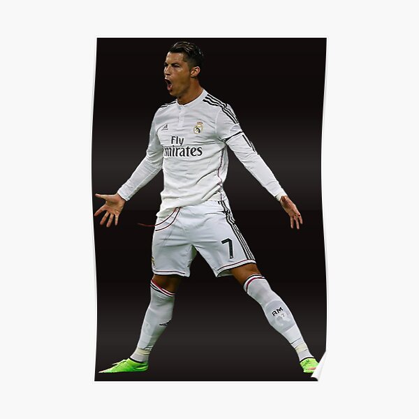 Cristiano Ronaldo Manchester United Inspired Football Art Print Number 7 CR7