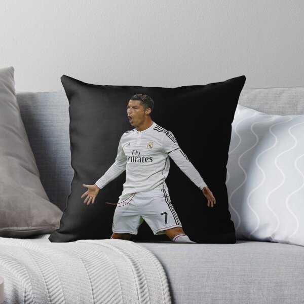 CR7, Cristiano Ronaldo, Cristiano, Ronaldo, oro, portugal, 7 Throw Pillow