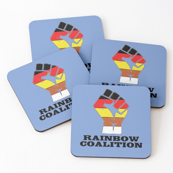 Item preview, Updated Retro Vintage Rainbow Coalition Logo - Chicago 1969 designed and sold by the-other-joe.