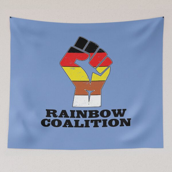 Item preview, Updated Retro Vintage Rainbow Coalition Logo - Chicago 1969 designed and sold by the-other-joe.