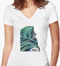 MF DOOM Women's Fitted V-Neck T-Shirt