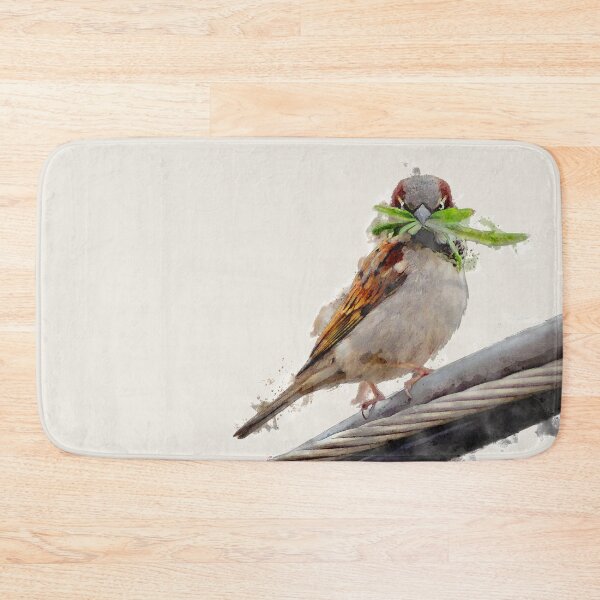 Item preview, Brushed Watercolor brown bird designed and sold by amazimals.