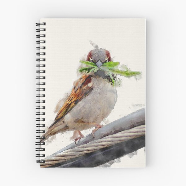 Item preview, Brushed Watercolor brown bird designed and sold by amazimals.