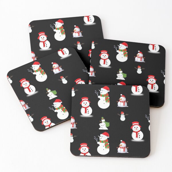 Item preview, Christmas Snowmen Pack In Black designed and sold by LuckyKermit.