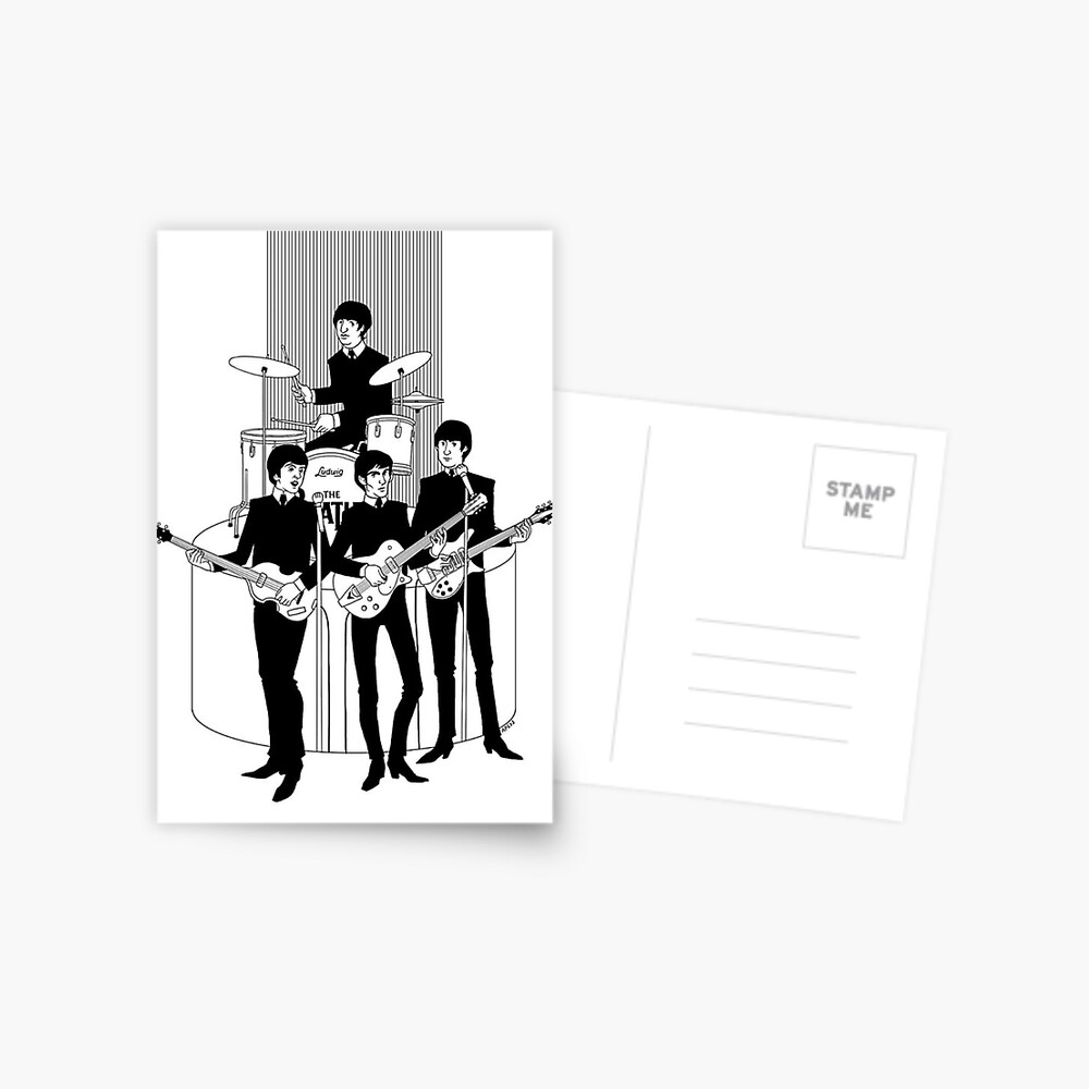 Kunstkarte Beatles 