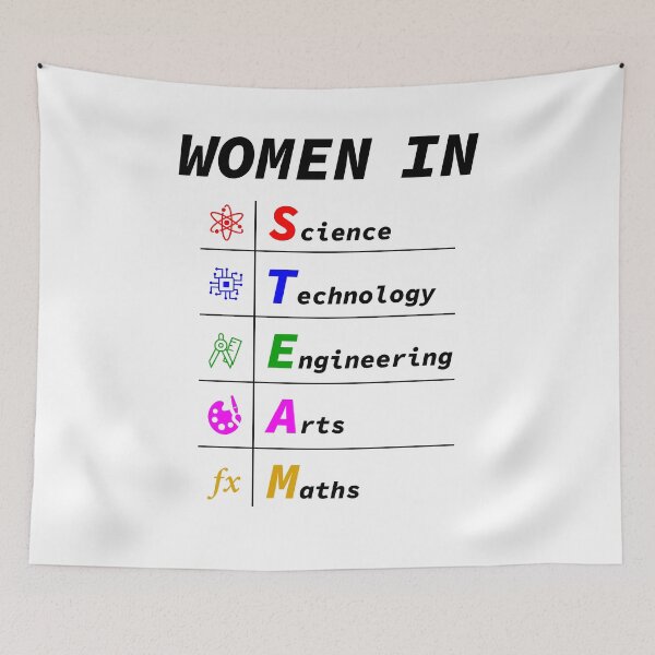 Item preview, Women In STEAM, Women In STEM, Women In Tech, Woman in Science Technology Engineering Arts and Mathematics designed and sold by Max-Wear.