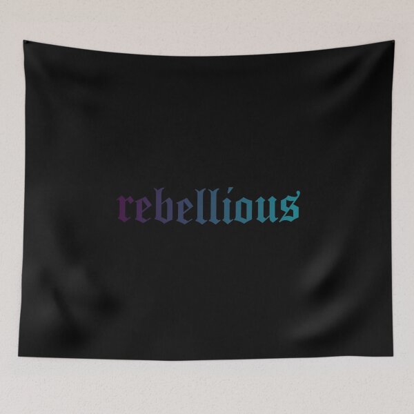 Item preview, rebellious Old English font blue designed and sold by everything4eva.