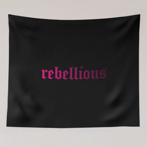 Item preview, rebellious Old English font hot pink designed and sold by everything4eva.