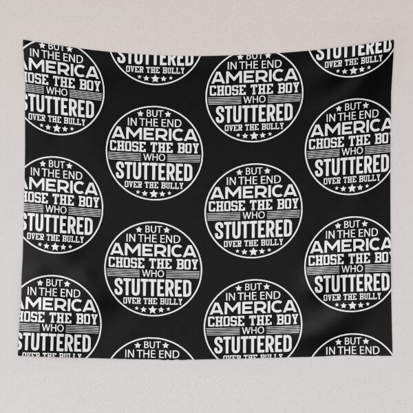 Item preview, But In The End America Choose The Boy Who Stuttered | Biden 46 designed and sold by GravitiTees.