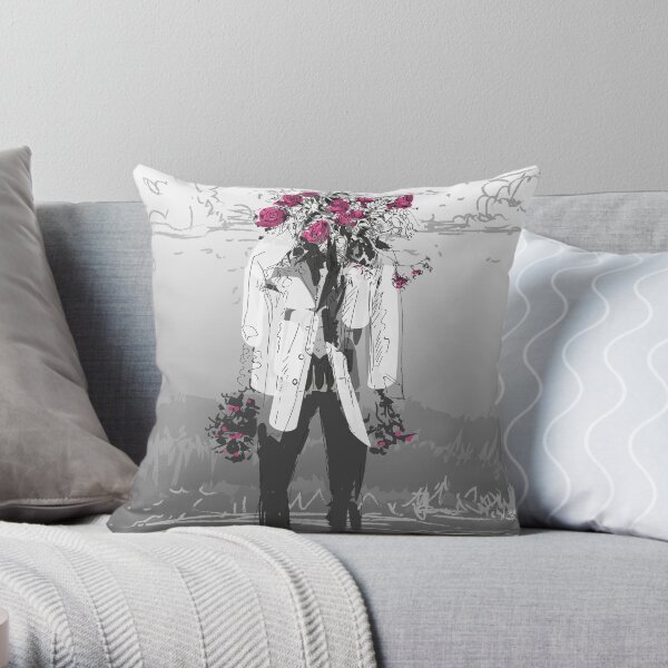 Stop and smell the flowers Throw Pillow
