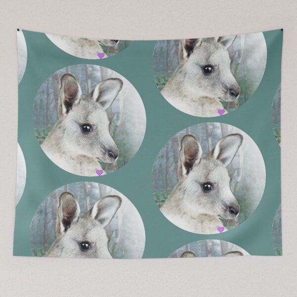 Item preview, little grey kangaroo joey no.1 designed and sold by Trish Hart.
