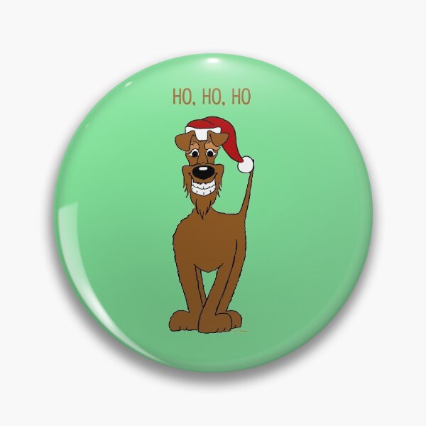 Item preview, Irish Terrier Santa Claus designed and sold by LivHana.