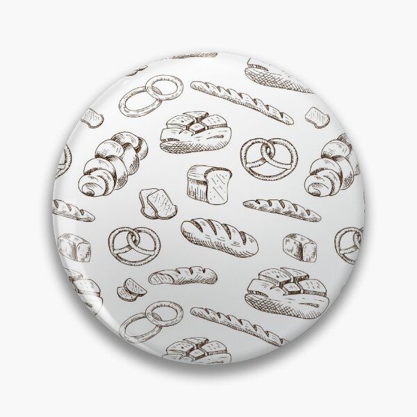 Item preview, Bread. Light pattern with flour products. Hand drawn designed and sold by Canatic.
