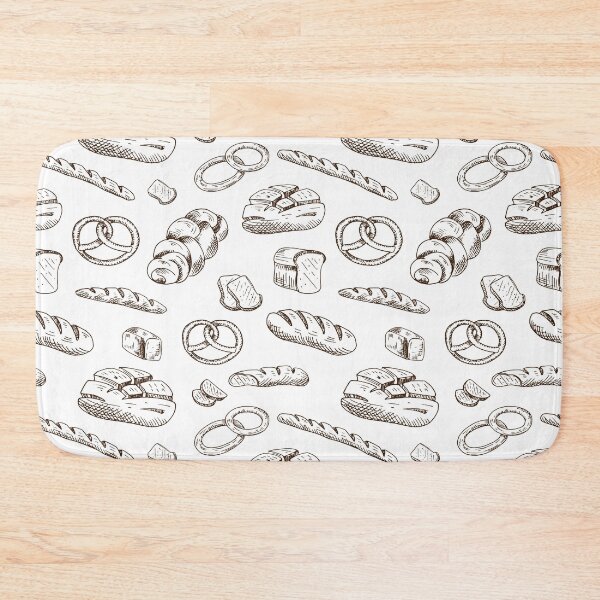 Item preview, Bread. Light pattern with flour products. Hand drawn designed and sold by Canatic.