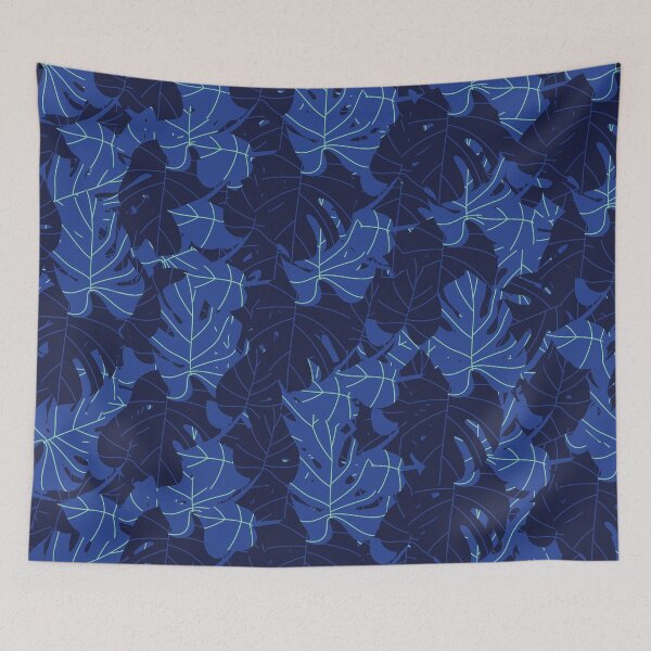 Item preview, Leafy Blue Pattern designed and sold by subidesigns.