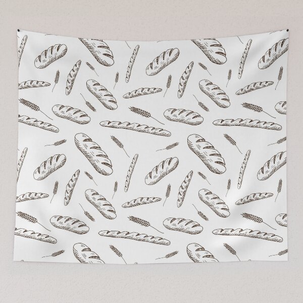Item preview, Bread. Light pattern. Hand drawn designed and sold by Canatic.