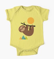 Keep Calm And Live Slow Short Sleeve Baby One-Piece