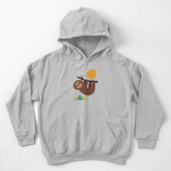 lerne ruhig zu bleiben und langsam zu leben Kinder Hoodie