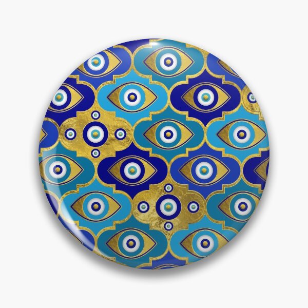 Item preview, Evil Eye Charms in Quatrefoil Pattern  designed and sold by k9printart.