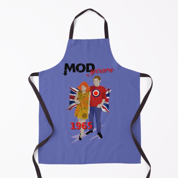 Item preview, Young Mod Scooter Couple with Vintage Mod Target and Union Jack designed and sold by KALEIDOSCOPE UK.