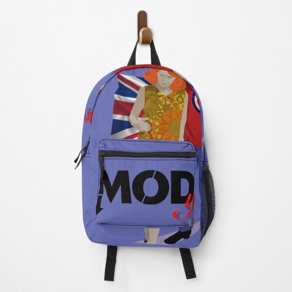Item preview, Young Mod Scooter Couple with Vintage Mod Target and Union Jack designed and sold by KALEIDOSCOPE UK.