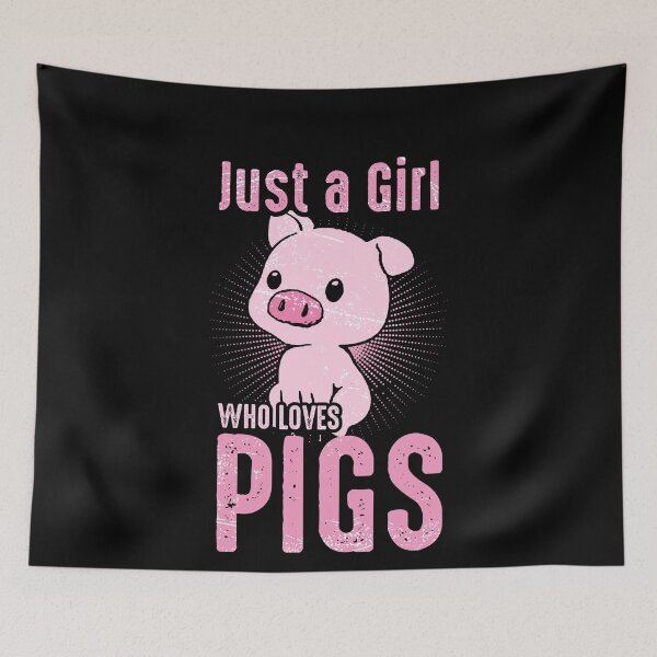 Item preview, Just A Girl Who Loves Pigs designed and sold by busydesign.